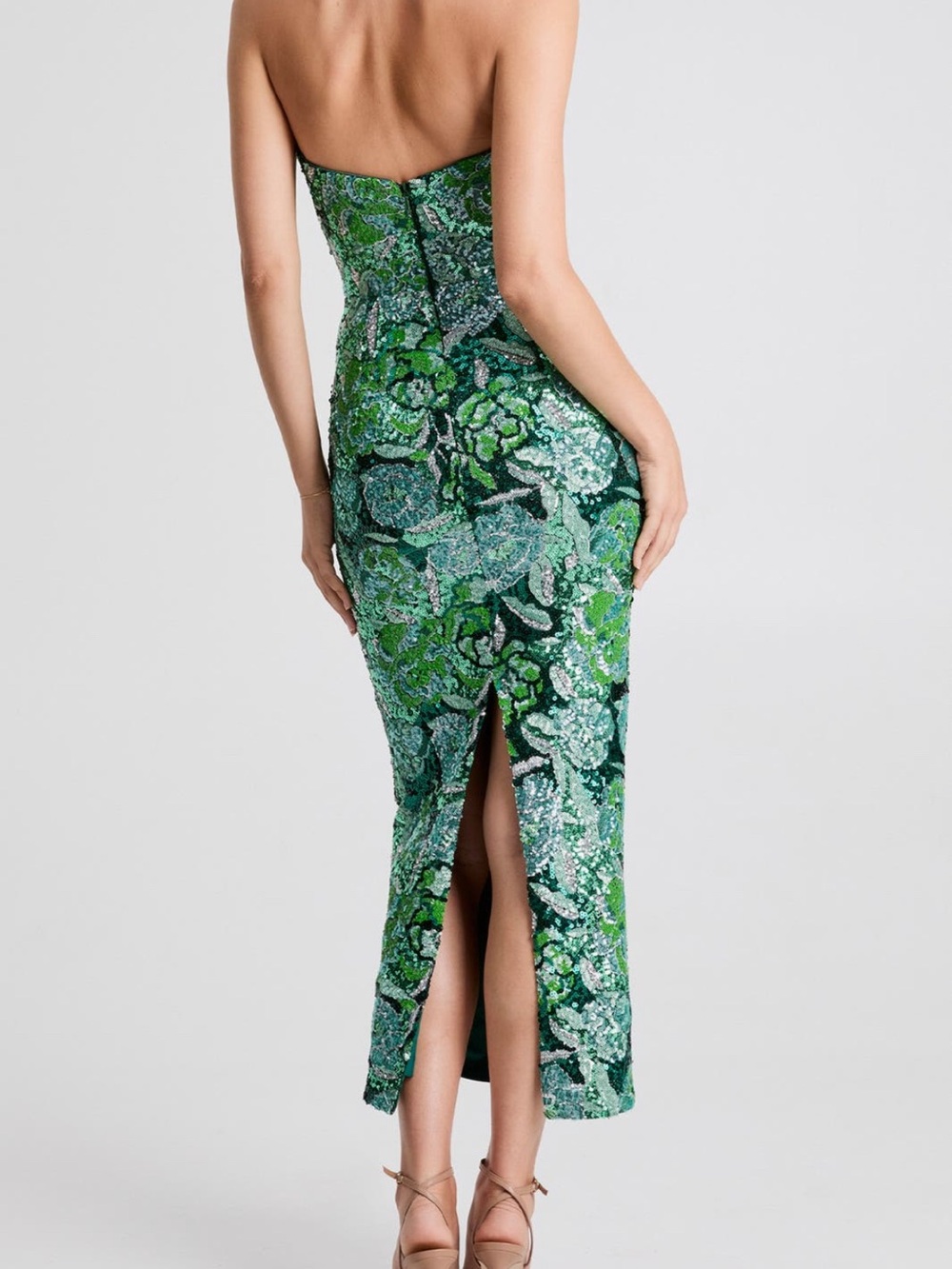 Helsi Monique Sequin Strapless Gown - Picture 3 of 4